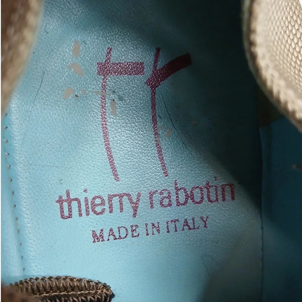 Thierry Rabotin Layla Lace Up Oxford Shoes Women EU 39 US 8.5 Cream Tan Leather